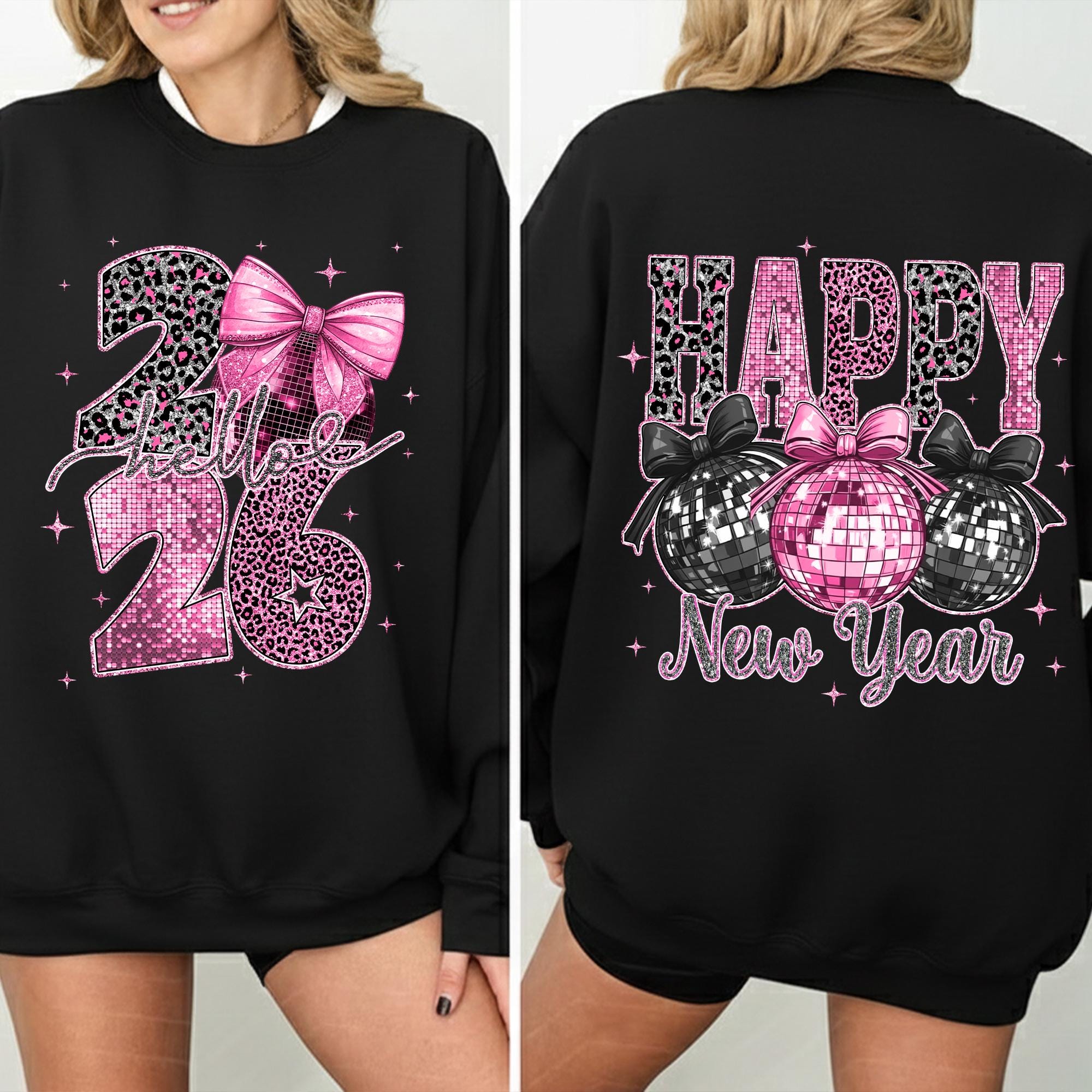Frohes Neues Jahr Happy New Year - Silvester Party T-Shirt Mit