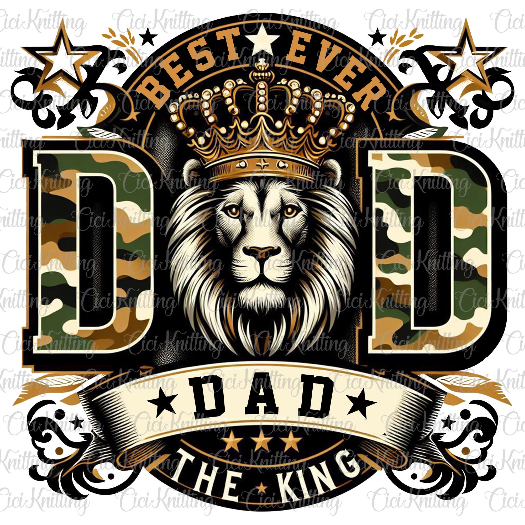Best Ever Dad The King Png, Best Dad PNG, Father&#39;s Day Png, Black King Png, Lion Dad Png, Black Dad Sublimation Design