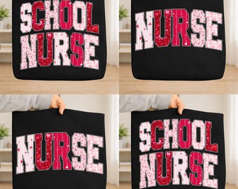 School Nurse Valentine Png Bundle, School Occupation Png, Cupids Favorite Nurse Png, Valentine Nurse Png, Glitter Vday Png, Instant Download