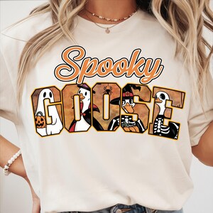 Spooky Goose Png, Funny Goose Skeleton Witch Png, Pumpkin Png,  Goose Ghost Digital, Fall Sublimation Png, Vintage Silly Goose Witch Png