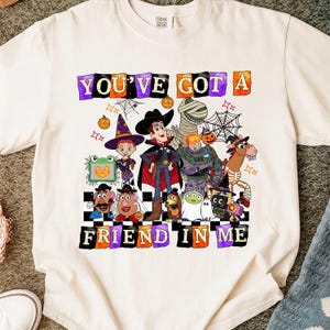 Toy Friend Halloween Png, Halloween You've Got A Friend In Me Png, Spooky Vibes Png, Trick or Treat Png, Halloween Party 2026 Shirt Png image 5