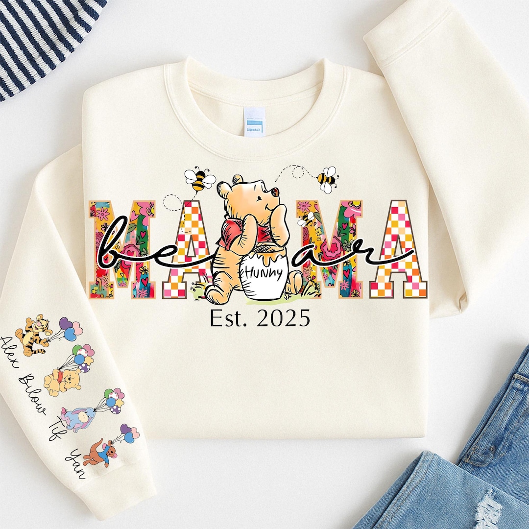 Custom Mama Bear Shirt PNG