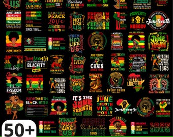 50+ Juneteenth Png Bundle, They Not Like Us Png, 1865 Juneteenth Black History Month Png, Free Ish Png, African american, Afro Women Png