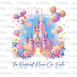 Glitter gelukkigste plek op aarde png, magische kasteel bloemen png, vintage Kingdom, Magic Kingdom png, faux pailletten familievakantie png