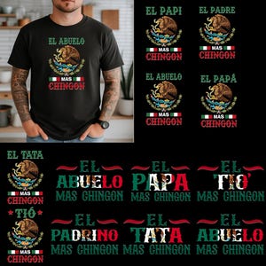 El Papa Mas Chingon Png Bundle , Papá Png, Happy Father's Day Png, Dia Del Padre Png, Eres Mi Heroe Png, Gift For Dad, Father Spanish Gift