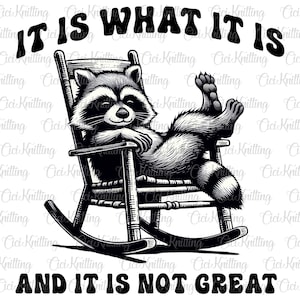 It Is What It Is And It Is Not Great PNG files, Opossum Png, Gifts, Funny Raccoon PNG, Trash Panda Svg Png