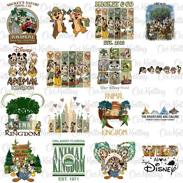 Bundle Animal Kingdom Png, Wild Trip Png, Family Trip Png, Family Vacation Png, Best Day Ever,Vacay Mode, Mouse And Friends, Magical Kingdom