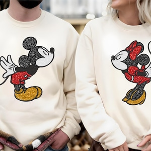 Cartoon Valentine Sweatshirt Applikation Design, Liebhaber Stickmuster, Happy Valentines Day Applikation Stickerei Paare Valentines Applikation