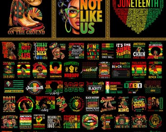 100+ Juneteenth Png Bundle, They Not Like Us Png, 1865 Juneteenth Black History Month Png, Free Ish Png, African american, Afro America Png