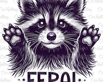 Feral Raccoon Png, Feral Shirt Feral Sweatshirt Raccoon Shirt Png, Digital Download Kids Feral Png, Kids Raccoon Png, Funny Png, Funny Kids