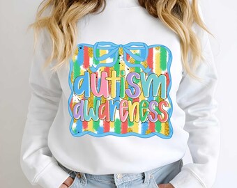 Glitter Brushtroke Autism Png, Autism Awareness Coquette Png, Autism Support Png, Autism Advocate Png, Preppy Autism Mom Png, Neurodiversity