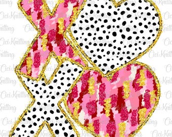 XOXO Valentinstag Herz Brushstroke Png, Valentinstag Png, Xoxo Png, Valentinstag Png Designs, Kokett Valentinstag Png, Valentinstag Pinselstrich Png