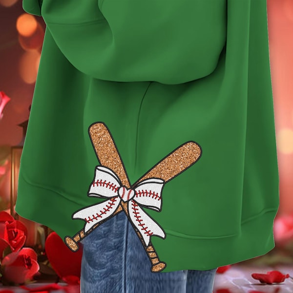 Diseño de bordado con aplique de lazo lateral para béisbol, descarga instantánea, diseño de bordado con recorte de béisbol para sudadera, diseño de bordado con aplique de lazo