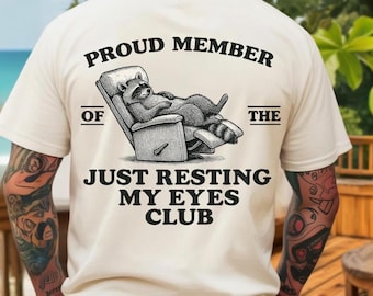 Just Resting My Eyes png, wilde vader png, grappige vader png, papa leven png, cadeau voor echtgenoot, grappige Vaderdag png, cadeau voor papa, coole vader png