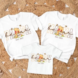Aangepaste est mama beer papa beer en babybeer png, bijpassende shirt familiebeer, shirt baby beer png, babyshowershirt png voor nieuwe moeder en vader