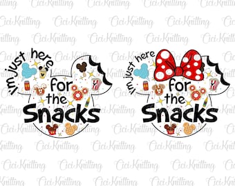 Bundle I&#39;m Just Here For The Snacks Png, Mouse Snack Png, Family Trip 2024, Magical Kingdom, Epcot Png, Family Vacation Png, Best Day Ever