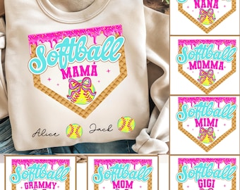 Nombre personalizado: Mamá de softbol (goteo) PNG, Goteo de helado de softbol (goteo) PNG, Día del juego de softbol (goteo) PNG, Mamá de softbol (goteo) PNG, Archivo de mamá de softbol (goteo) PNG