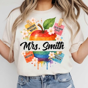Custom Teacher T-shirt Design, Teaching Shirt PNG, Happy Teacher Appreciation Tshirt Design,Back To School PNG,Teacher Life Png,Teacher Gift
