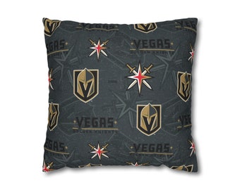 Las Vegas Golden Knights Spun Polyester Square Pillowcase