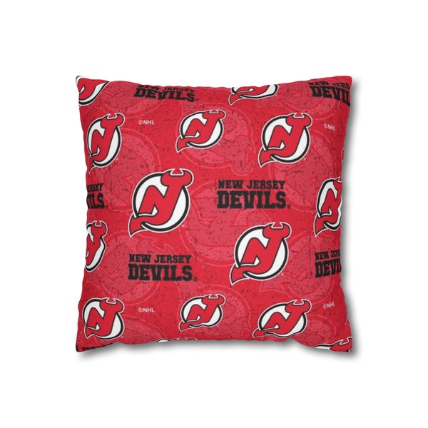 New Jersey Devils Spun Polyester Square Pillowcase