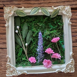 Large Framed Moss Art