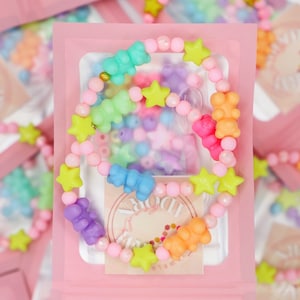 Bracelet Bead kit girls gift party favor girl diy kit kids birthday activity road trip gift for girl craft activity for kids jewelry making