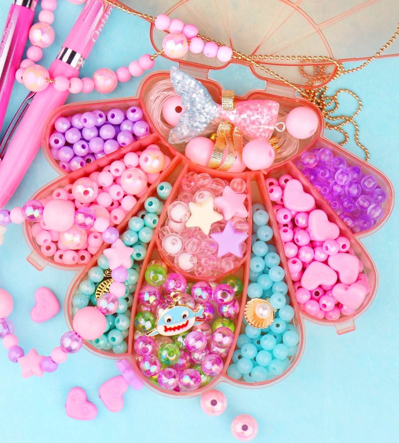  RINVEE Jewelry Making Kit for Girls 4-6 Mermaid Beads