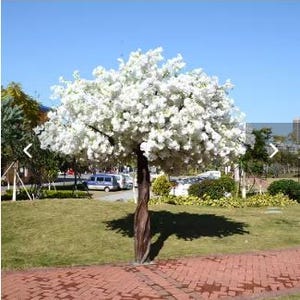 12ft White Artificial cherry blossom tree, large landscape tree decoration, home, hotel hall, restaurant, internet celebrity garden wedding