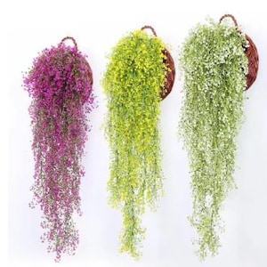 80 cm（31.5インチ）人工アドミラルティウィロー壁掛け花つる花輪フェイクガーランドリーフラテンホームガーデンバルコニー装飾壁装飾