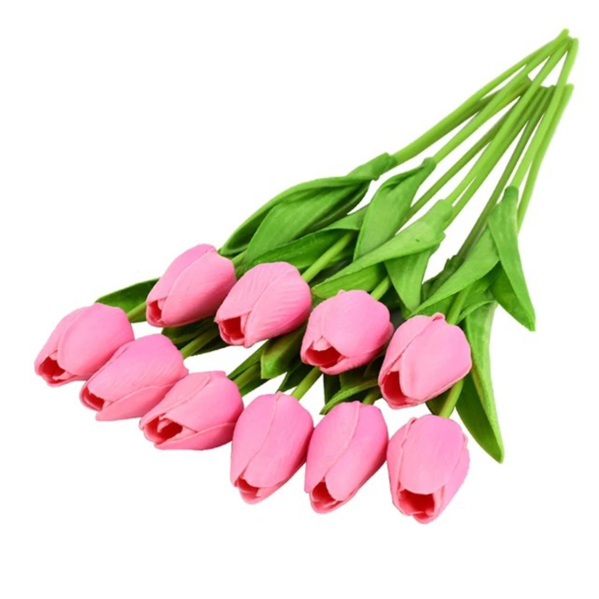 10 Tulipani Artificiali In Schiuma Lattice | Fiori Decorativi Per Matrimoni, San Valentino E Casa | Steli Pieghevoli
