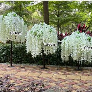Artificial Wisteria Flower Tree Hanging, Wedding Banquet, Table Centerpiece Decoration, Hotel, Family Garden, Christmas Home Party Decor