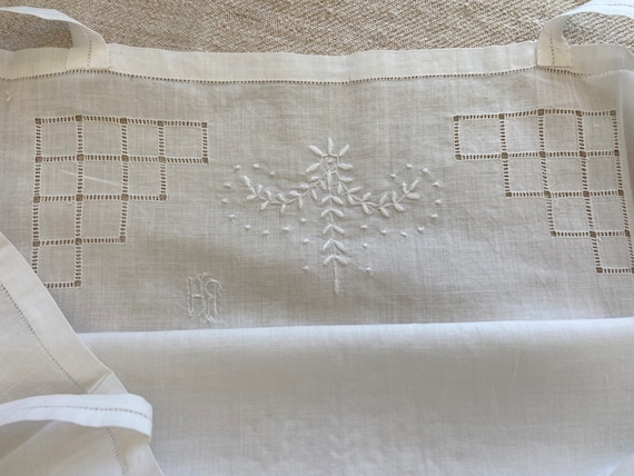 Monogram RH Authentic Pure Cotton Linen Fabric Ni… - image 4