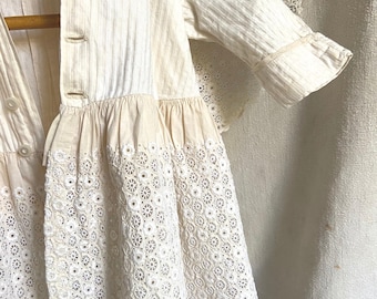 Manteau D'enfant édouardien En Soie Avec Cape - Brodé Main - Taille Env. 60 Cm Poitrine - Années 1910