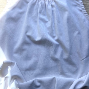 Oryginalna i stonowana francuska bawełniana sukienka bez rękawów z lnu vintage, rozmiar XL, rustykalna koszula nocna z lnu, koszula nocna, bez monogramu, lata 30. XX wieku zdjęcie 9