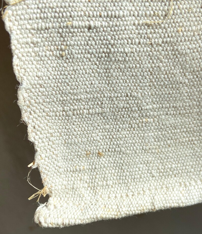 French Antique Pure Nubby Hemp Linen Kitchen Towels, Natural Raw Fiber, Rustic Hand Woven Linen, Homespun Authentic Torchons, 1900 image 3
