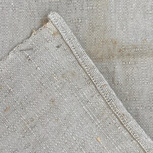 French Antique Pure Nubby Hemp Linen Kitchen Towels, Natural Raw Fiber, Rustic Hand Woven Linen, Homespun Authentic Torchons, 1900 image 9