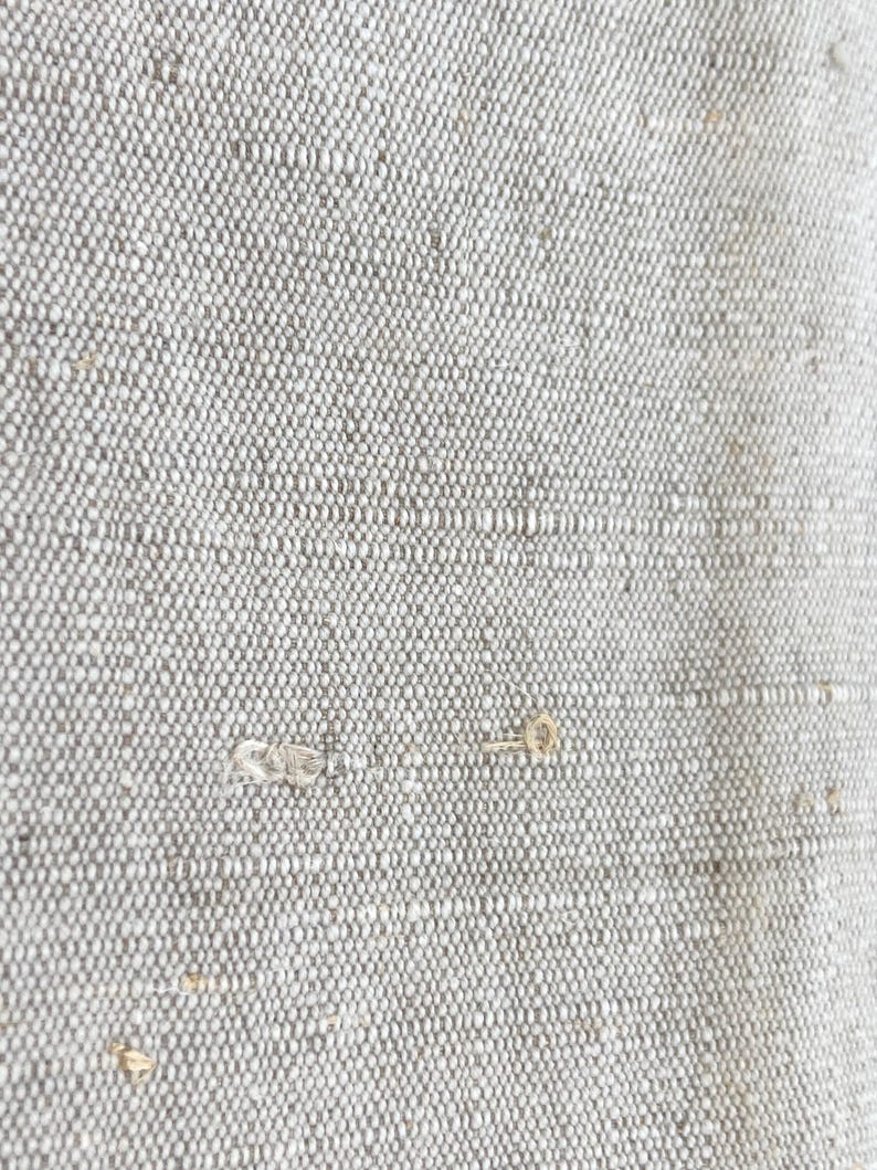 French Antique Pure Nubby Hemp Linen Kitchen Towels, Natural Raw Fiber, Rustic Hand Woven Linen, Homespun Authentic Torchons, 1900 image 4