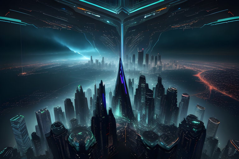 Futuristic City 3d Illustration Wallpaper For Desktop Powerpoint Background  For Free Download - Slidesdocs