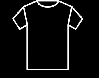 May include: A white outline of a t-shirt with the text "ROAMFASHION" below it.