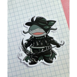 FFXIV Namazu Reaper Job Class Weatherproof/Waterproof Vinyl Sticker