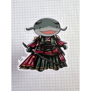 FFXIV Namazu Samurai Job Class Weatherproof/Waterproof Vinyl Sticker