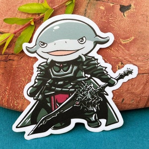FFXIV Namazu Dark Knight Job Class Weatherproof/Waterproof Vinyl Sticker