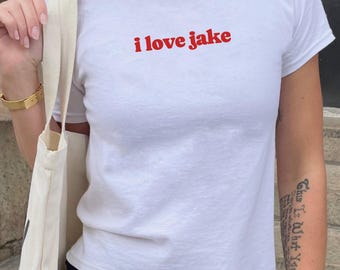 Ich liebe Jake Baby Tee, Y2K Kpop Fan Shirt, Enhypen Jake Bekleidung