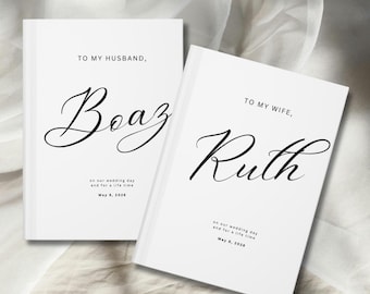 "Personalisiertes Hochzeitsgelübdebuch-Hardcover-kundenspezifisches 5.75x8 Groo Braut-Zeremonie-Andenken