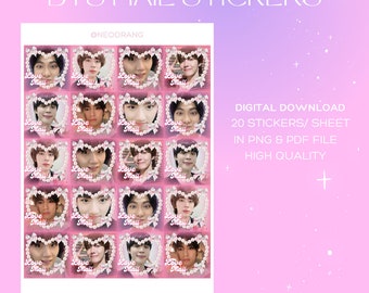 BTS kpop Deko Liebespost Aufkleber