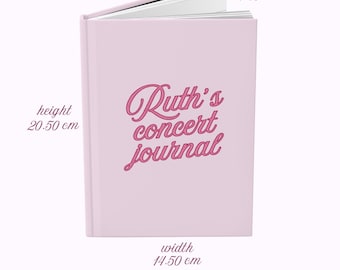 Passen Sie Journal für Konzert, Lesung, Hochzeit, Tagebuch, Film und andere Anlässe an, Matte Journal Hardcover