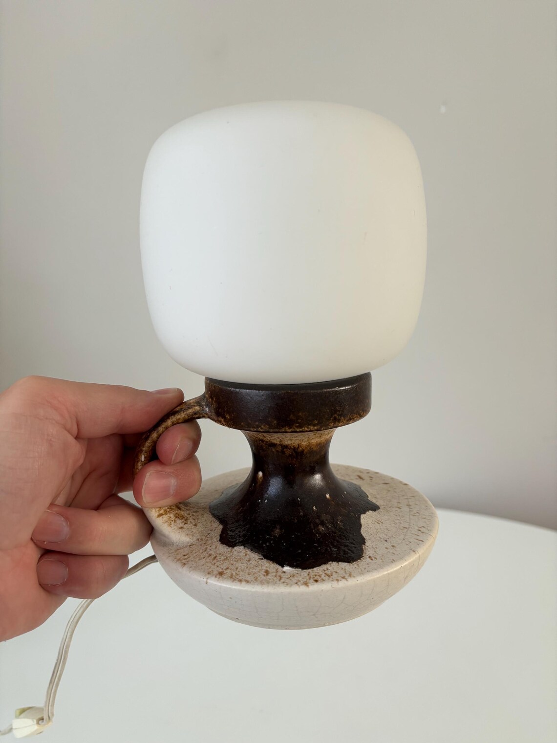 vintage fat lava West Germany tafel lamp 1970 keramiek retro, foto 3 de 5