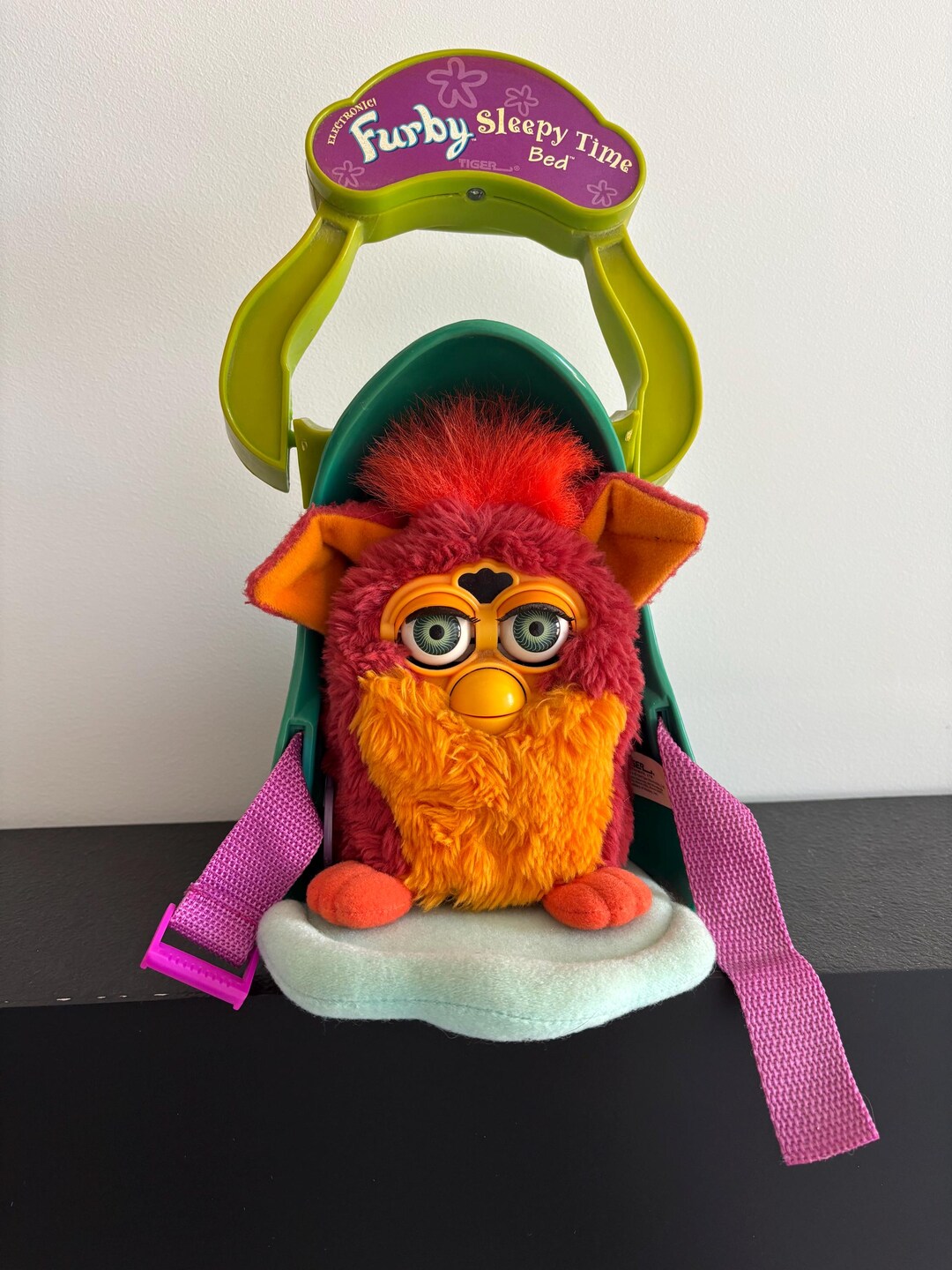Furby 1999 , Working? Orange Red Furby With Blue Eyes Tomy
