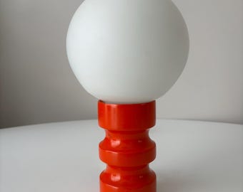 Lámpara de mesa de la era espacial de los años 60/retro/lámpara de mesa de los años sesenta/vintage naranja