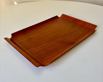 Plato de servir vintage Impala 1970 / bandeja de madera contrachapada / diseño escandinavo